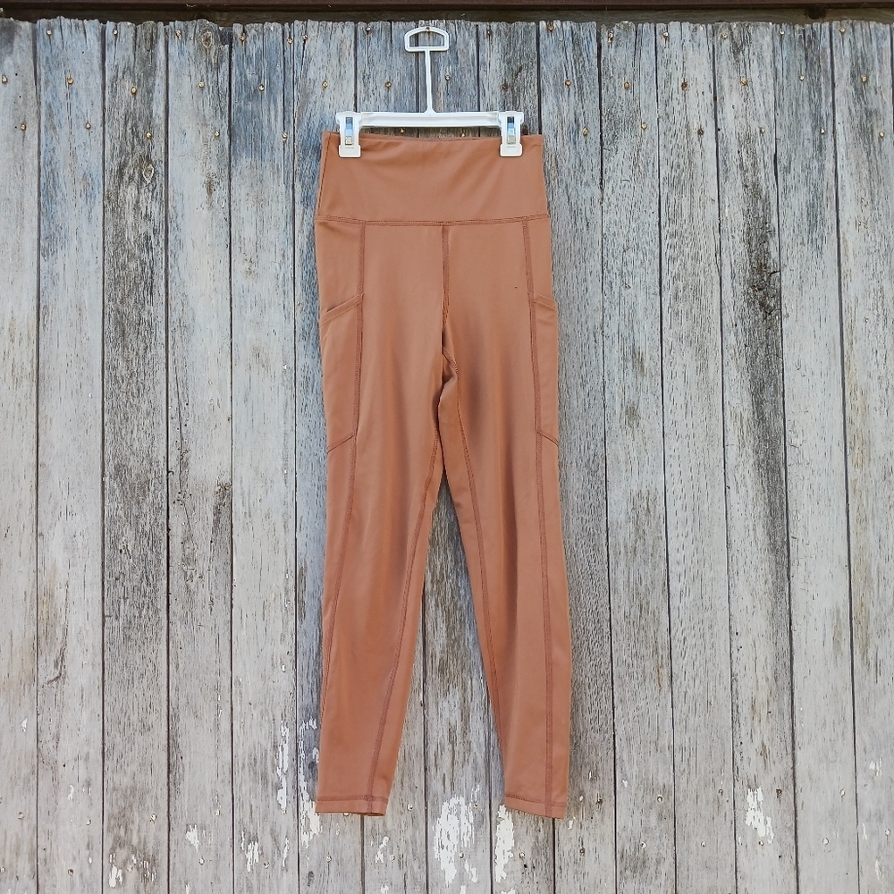 American Eagle Women's The Everything Pocket Leggings Brown Size‎ S Highrise